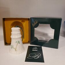 BELLEEK Lighthouse Bell Ornament New Ireland Shamrock White Vintage Youghall picture