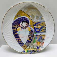 1986 Edwin Knowles Rebekah Jacob & Esau Biblical Mothers Plate Eve Licea COA Box picture