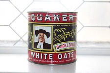 Vintage 1960s Quaker White Oats Tin picture