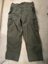 VINTAGE H.WINNEN KG.FIELD CARGO MILITARY FATIGUE PANT SIZE 12 ,32  COTTON 1969 picture