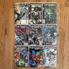 Blackest Night #1-8 & #0 FCBD Complete Series DC Comic Book Lot 2009-10 Lanterns picture