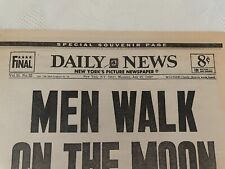 Vintage Daily News Special Section Moon Walk July 1969 picture