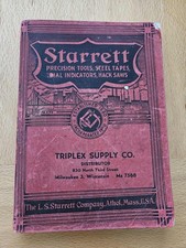 Anitque 1938 Starrett Precision Tools Catalog #26 picture