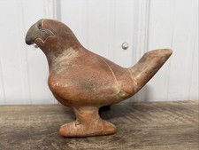 Vintage Large Parrot Bird Mexican Terra Cotta Art Pottery Water Vessel Vase picture