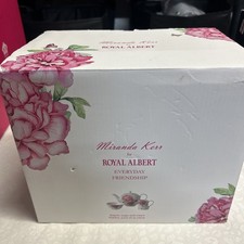 Unused Royal Albert Everyday Friendship TeaPot & Creamer & Bowl Miranda Kerr W/B picture