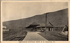 [52g16] Postcard 1920, Emporium Junction Penn RR PA picture