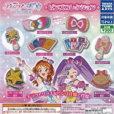 Aikatsu x PriPara THE MOVIE Pins Collection Capsule Toy 8 Types Set Gashapon picture