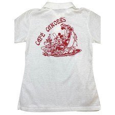 VTG 1981 18th annual Disneyland staff Canoe race polo shirt Cafe Canoers Youth M picture