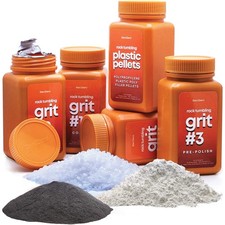 Dan&Darci Rock Tumbler Grit Refill Kit 3.5 lb 4-Step Grit Plastic Pellets picture