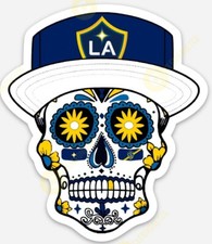 LA Galaxy Sugar Skull STICKER - MLS Los Angeles Futbol Premium Vinyl  picture