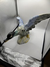 Rare Stangl Flying Mallard Duck Bird Pottery 3443 Ceramic Figurine Bird 13” Wide picture