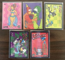 1993 & 1994 Simpsons, Wiggle Lenticular Lot, 1993- W2 W4, 1994- W3 W5 W7, EX/NM picture