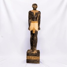 Rare Ancient Egyptian Temple Priest Statue Unique Pharaonic Goddess Antiques BC picture