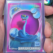Topps Topps Chrome Disney Pixar Serial Numbered 5-Card Lot Edna Olaf Kirby picture