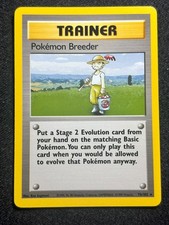 Pokemon Breeder 76/102 Pokemon Card 1999 Original Base Set WOTC Vintage Rare LP picture