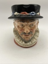 Vintage Royal Doulton Beef Eater Character Toby Jug England Beefeater 3.5 inch picture