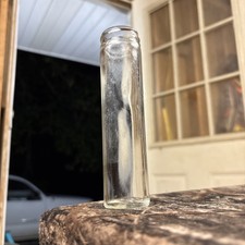 Vintage Alka Seltzer Clear Glass Bottle Tube 1941 Dated Owens Illinois Empty 6