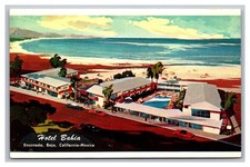 Ensenada Baja California Mexico Hotel Bahia Aerial View Posted Chrome Postcard picture