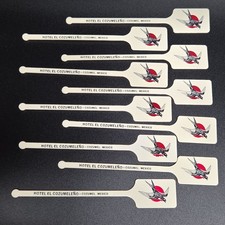 Hotel De Cozumeleno Swizzle Sticks Lot of 10 Cozumel Mexico Swallow Vintage USA picture