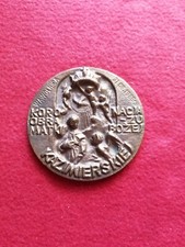 Vintage Lublin Poland Brass Medallion picture