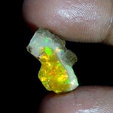 Large Opal Rough 11.00 Carat Natural Ethiopian Oil Opal Raw, Fire Opal Gemstone picture