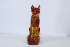 Rare Ancient Egyptian Antique Amber Statue of Goddess Bastet Cat BC Egyptology picture