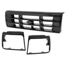 Grill+Headlight Bezels Compatible with 1992-1996 Ford Bronco F-150 F-250 F-35... picture