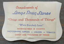 Vtg Sewing Needle Pack LONGS DRUG STORES 1938 In California Hawaii Advertisement picture