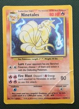 Pokemon Card Ninetales Holo 12/102 Base Set picture