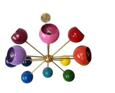 12 Sputnik Chandelier in custom Colour Ball Sputnik Adjustable Rainbow picture