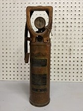 Vintage Phister No 1/4 Brass Wall Mount Fire Extinguisher Empty WW2 Era picture
