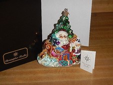 Christopher Radko Trim A Tree-O Santa Sleigh Double-Sided Christmas Ornament picture
