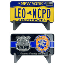Nassau County Police Department Challenge Coin Thin Blue Line Long Island Police picture