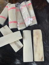 Natural Camel Bone Scales, Unpolished Knife Scales, 5” X 1 1/2”, No Filler picture