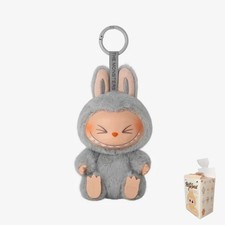 POP MART Labubu V2 Have A Seat The Monsters HEHE Plush Keychain AUTHENTIC picture