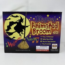 Giggles Int. Ltd Magical Halloween 4ft Witches Animated Broom Sound Effects 2020 picture