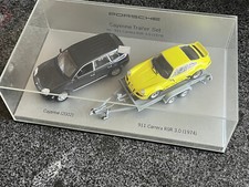 PORSCHE OFFICIAL CAYENNE & 911 CARRERA RSR SET 1:43 SCALE MODEL MINICHAMPS RARE picture