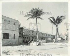 1956 Press Photo Construction of a building at Galt Mile in Fort Lauderdale picture