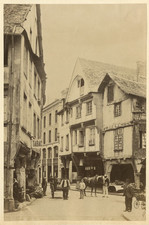 France, Dinan Vintage Albumen Print. Albumen print 12x22 Circa 1880 picture