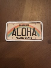 Hawaii Aloha State License Plate Sticker Decal picture