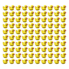 Mini Yellow Rubber Ducks Miniature Resin Ducks Tiny Duckies Decor Gifts 100/200X picture