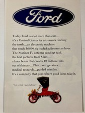 1966 Ford Is A Lot More Than Cars Control Center Mariner IV Antenna  Print Ad picture