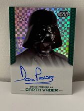 Star Wars Darth Vader 2015 Topps Chrome Auto Card David Prowse 3/25 picture