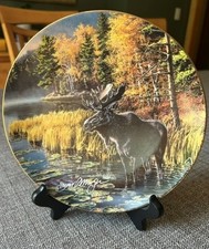 James Meger Moose Porcelain Collector Plate picture