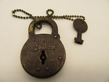 Vintage Miller Six Lever Lock With Key ''Working'' picture
