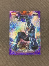 2026 Topps Chrome Marvel VENOM Fanfare Purple Speckle /75 Insert picture