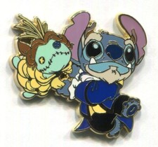 Disney Pin Stitch and Scrump as Beauty and The Beast Disney Store Japan picture