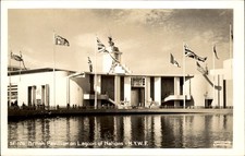 NY British Pavilion Underwood & Underwood c1939 Real Photo Vintage Postcard picture