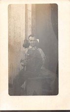 B25/ Occuptional Worker RPPC Postcard c1910 Blacksmith Hammer Overalls 18 picture