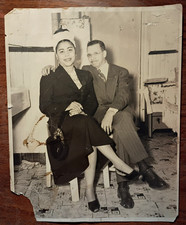 Original 1940s Self Portrait Photo of Harlem Photographer Austin Hansen w/Wife picture